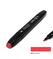 TOUCH TWIN MARKER R12 CORAL RED