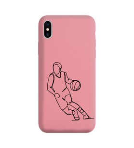 Iphone X Çizgi Tasarımlı Pudra Lansman Telefon Kılıfı