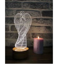 3 Boyutlu Melek Hediye Led Gece Lambası