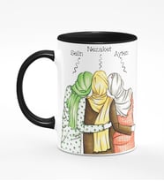 BK Gift Kişiye Özel Türbanlı Siyah  Kupa Bardak 42734