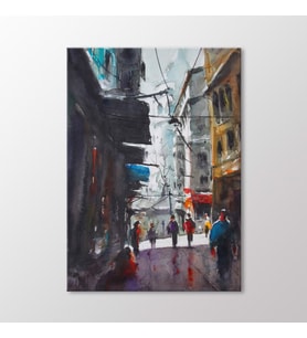 Arty Tablo Suluboya Sokak Tablo (Karışık)