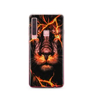 Aslan Neon Tasarım Süper Şeffaf Silikon Telefon Kılıfı Samsung A9 (2018)  