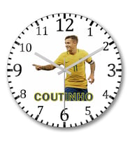Phelippe Coutinho Seleçao Brasileira Duvar Saati Bombeli Gercek C