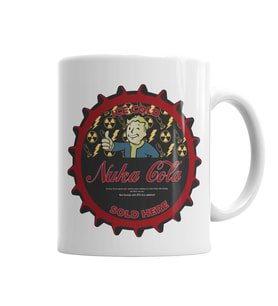 Nuka Cola Bottle Kupa Bardak Porselen