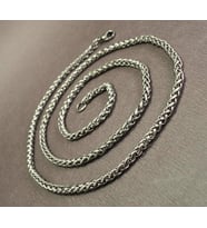 Yuvarlak Kral Model Çelik Erkek Kolye Zincir 3mm Orta Kalınlıkta 6014715892809