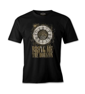 Bring me the Horizon - Clock Siyah Erkek Tshirt