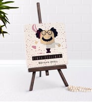 BK Gift Kişiye Özel Kimya Öğretmeni Şovaleli Doğal Taş-3 (Beyaz)