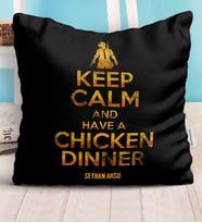 BK Gift Kişiye Özel PUBG Yastık - 7 (Beyaz)
