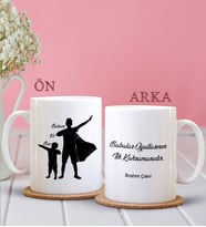BK Gift Kişiye Özel Babalar Günü Temalı Beyaz Kupa Bardak 29253b