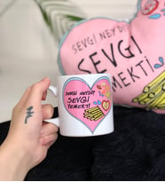 Sevgi Yemekti Tasarımlı Kupa