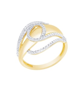 Diamond Line-Gülaylar Altın 14 Ayar Trend Yüzük
