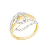 Diamond Line-Gülaylar Altın 14 Ayar Trend Yüzük