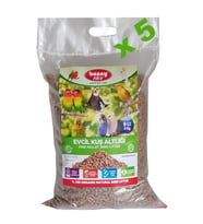 Bonny Nice Organik Çam Pelet Evcil Kuş Kafes Altlığı 5 kg 9 l x 5 Paket
