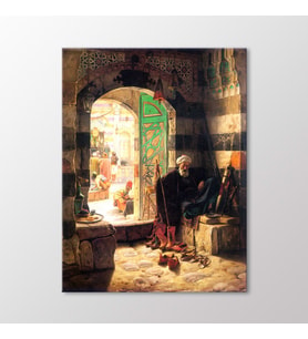 Arty Tablo Şam'daki Büyük Cami' nin Giriş Kapısı 1891 Tablo (Karışık)