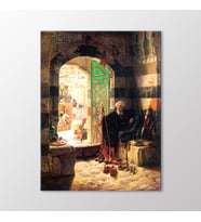 Arty Tablo Şam'daki Büyük Cami' nin Giriş Kapısı 1891 Tablo (Karışık)