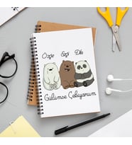 We Bare Bears Arkadaş Defteri Kişiye Özel