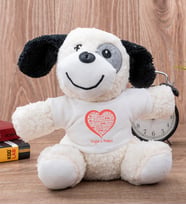 Kişiye Özel Kalpli Peluş Köpek