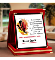 8 Mart Dünya Kadınlar Gününe Özel Plaket