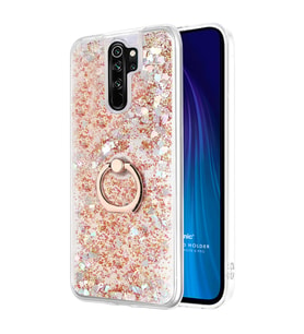 Microsonic Xiaomi Redmi Note 8 Pro Kılıf Glitter Liquid Holder Gold