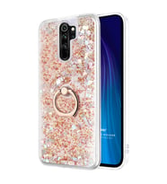 Microsonic Xiaomi Redmi Note 8 Pro Kılıf Glitter Liquid Holder Gold