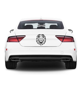 Aslan Araba Stickerı Yapıştırma Vinil Sticker