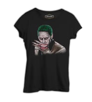 Suicide Squad - Joker Hand Siyah Kadın Tshirt