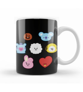 Bts Bt  Karakterleri Kupa Bardak Porselen