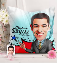 BK Gift Kişiye Özel Dayıların Dayısı Karikatürlü  Yastık  1