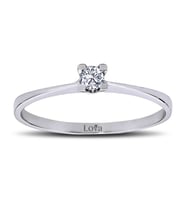 Lova G Renk 0,08 Karat Pırlanta Tektaş Yüzük - 1020093