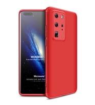 Microsonic Huawei P40 Pro Kılıf Double Dip 360 Protective Kırmızı