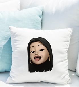 Emoji Kız Stiker Yastığı