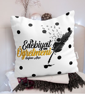 BK Gift Kişiye Özel Edebiyat Öğretmeni  Yastık - 2
