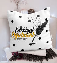 BK Gift Kişiye Özel Edebiyat Öğretmeni  Yastık - 2