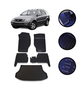 Kia Sorento 2003-2009 Arası 4D Havuzlu Oto Paspas Ve Bagaj Set