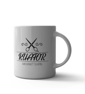 Kuaförlere Özel Kupa Bardak (Çok Renkli)