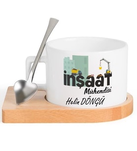 İnşaat Mühendisi  FİNCAN Seti (Beyaz)