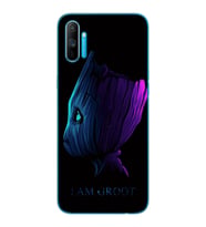Baby Groot Tasarım Süper Şeffaf Silikon Telefon Kılıfı Oppo Realmi C3