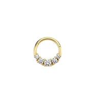 Altın Beştaşlı Tragus Piercing Küpe