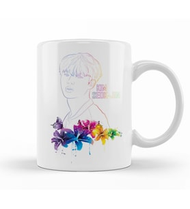 Bts Kim Seokjin Army K pop Kupa Bardak Porselen