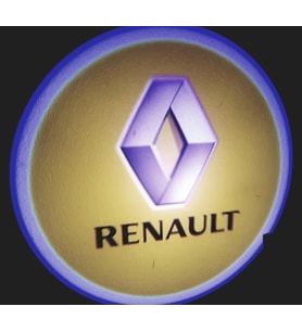 FEMEX Renault Araçlar İçin Pilli Yapıştırmalı Kapı Altı Led Logo