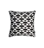 Dekoratif Yastık Kırlent Kılıfı 46x46 cm Çift Taraflı Retro KR07 Siyah