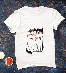 Aşık Kedi Tişörtü