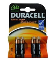 Duracell 4'lü Alkaline AAA Pil 1,5 V