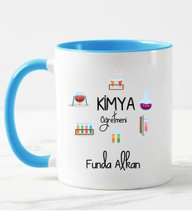 Kimya Öğretmeni Kupa Bardağı Mavi