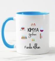 Kimya Öğretmeni Kupa Bardağı Mavi