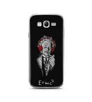 Einstein Tasarım Süper Şeffaf Silikon Telefon Kılıfı Samsung Grand Neo