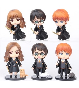 Harry Potter, Hermione, Ron Koleksiyon Figür Seti 6 Parça (Çok Renkli)