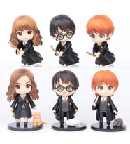 Harry Potter, Hermione, Ron Koleksiyon Figür Seti 6 Parça (Çok Renkli)