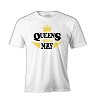 Burç - Queens Born in May Beyaz Erkek Tshirt