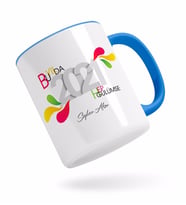 BK Gift Kişiye Özel 2024 Bu Yılda Hep Gülümse Mavi Kupa Bardak-1